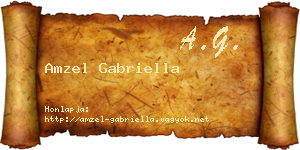 Amzel Gabriella névjegykártya