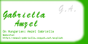gabriella amzel business card